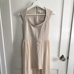 River Island mini dress with mesh side detailing